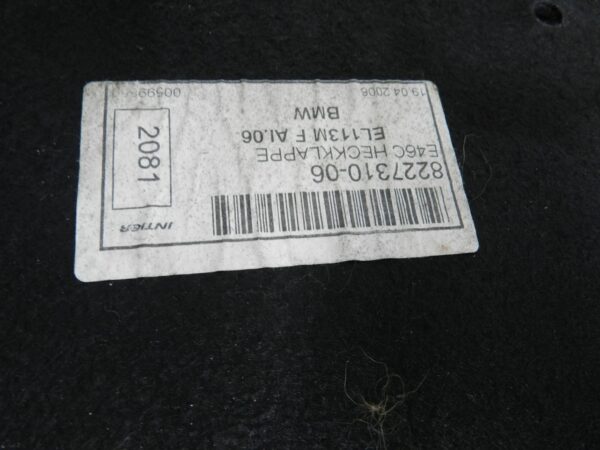 143. 2003 BMW E46 318Ci CONVERTIBLE. BOOT LID TAILGATE PANEL TRIM - Image 3