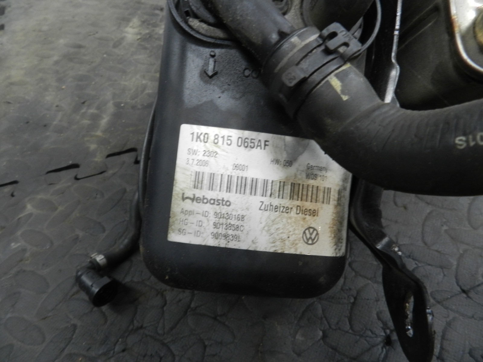 179. 2006 VOLKSWAGEN TOURAN. WEBASTO ADDITIONAL HEATER 1K081565AF - Image 9