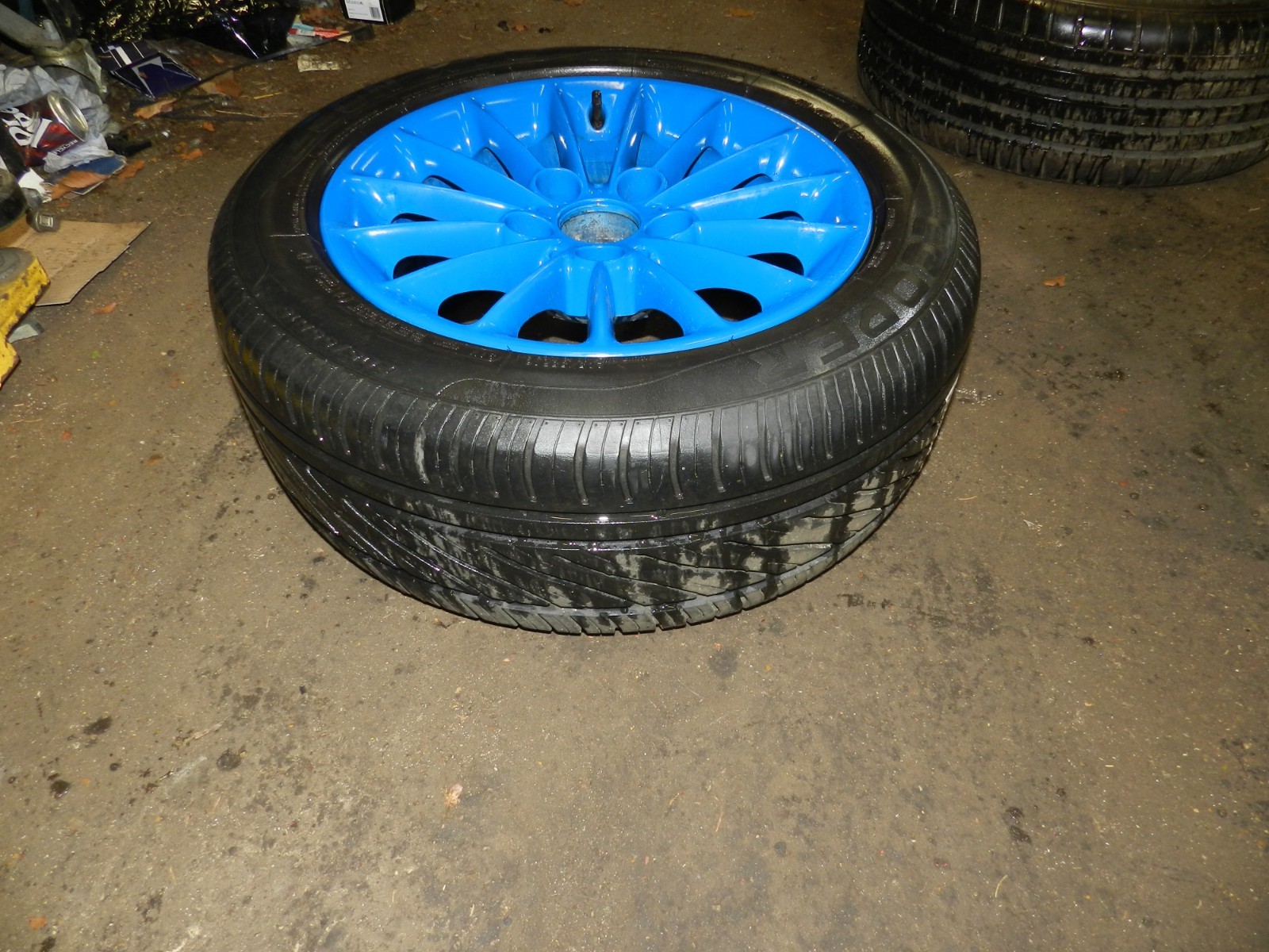 BMW SET OF 4 ALLOY WHEELS REPAINTED IN BLUE E39 - Image 9