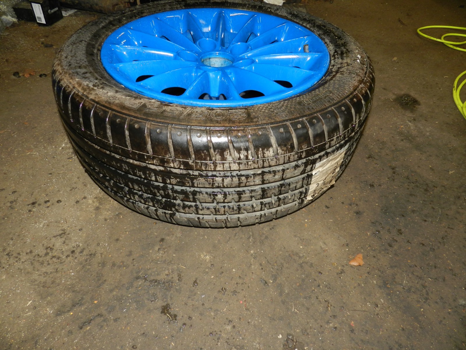 BMW SET OF 4 ALLOY WHEELS REPAINTED IN BLUE E39 - Image 12