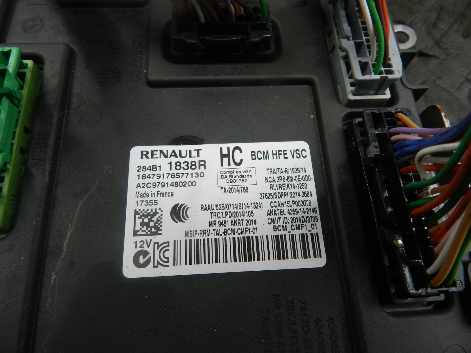 180. 2018 RENAULT KOLEOS MK2. 284B11838R BODY CONTROL MODULE UNIT - Image 4