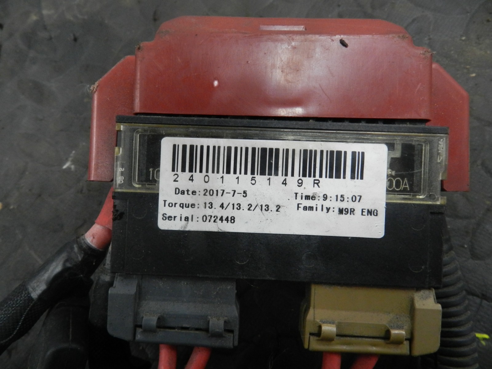 180. 2018 RENAULT KOLEOS MK2. POSITIVE TERMINAL FUSES 240115149R - Image 5