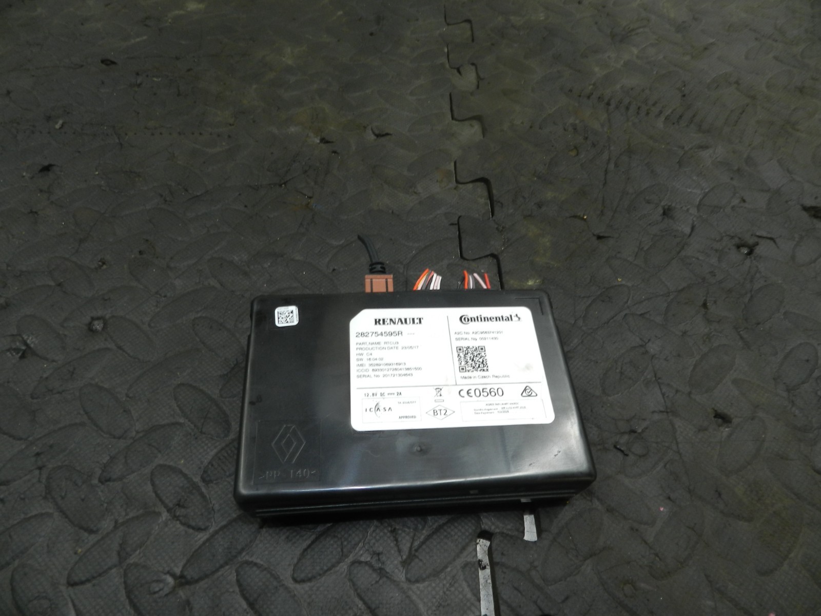 180. 2018 RENAULT KOLEOS MK2. 282754595R ECU TELEMATICS CONTROL MODULE - Image 2