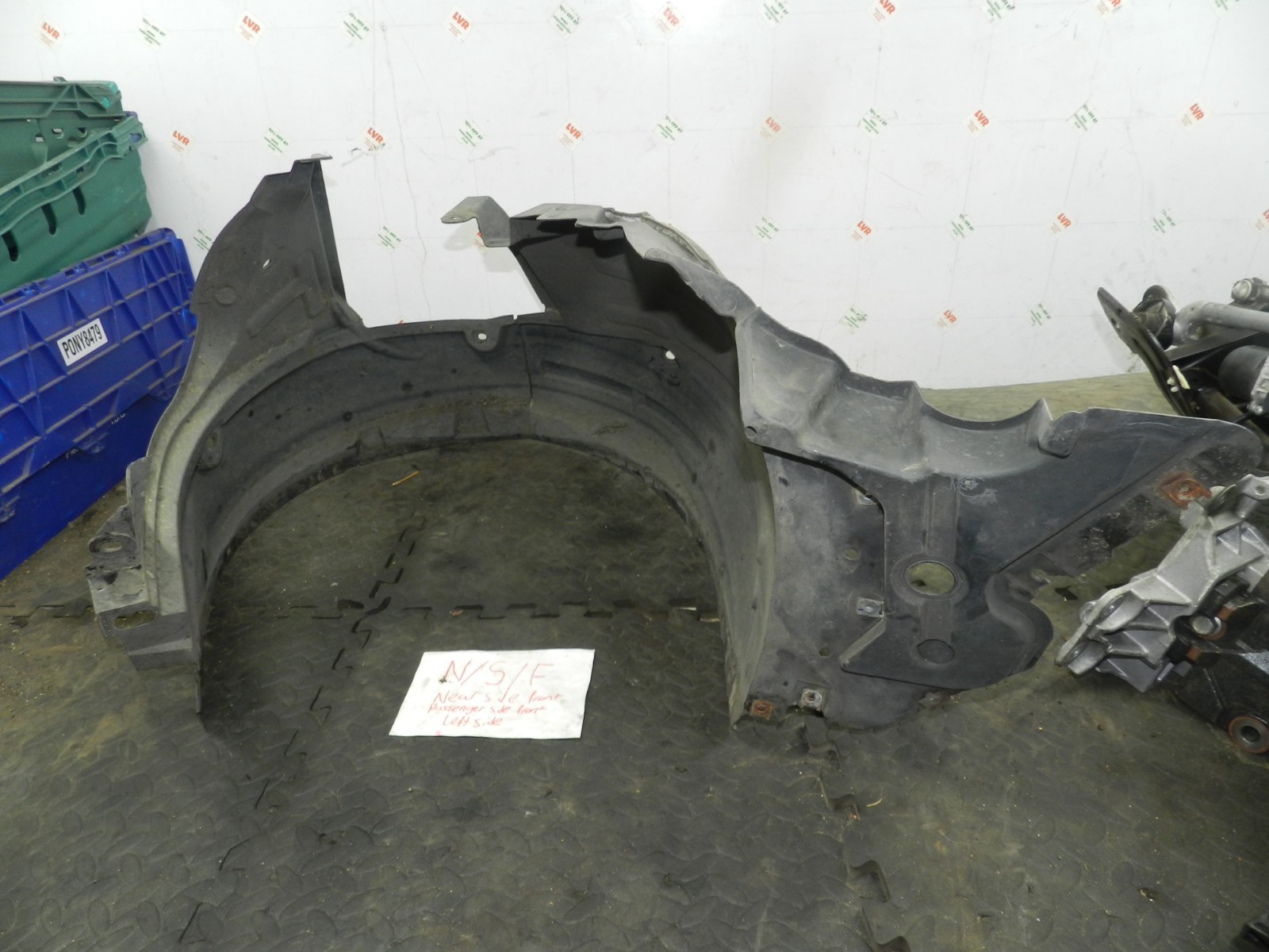 180. 2018 RENAULT KOLEOS MK2. PASSENGER SIDE FRONT WHEEL ARCH LINER
