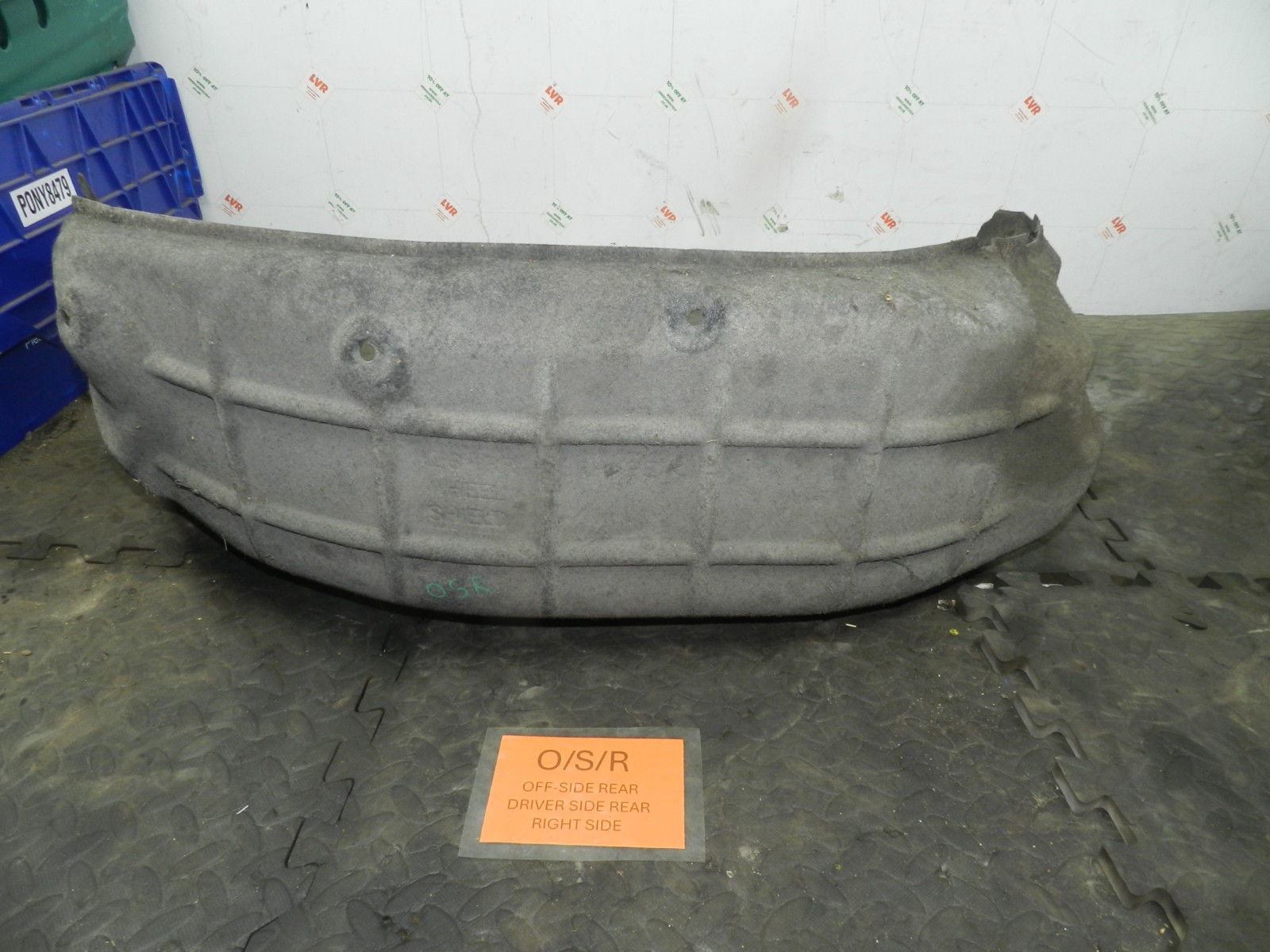 180. 2018 RENAULT KOLEOS MK2. DRIVER SIDE REAR WHEEL ARCH LINER