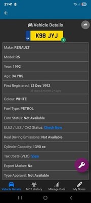 1992 RENAULT 5 R5 1.4 PETROL MANUAL **Breaking** FUSE - Image 14