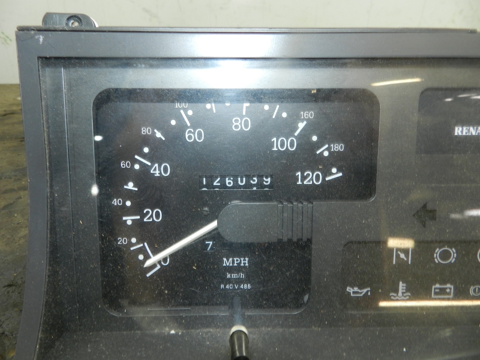 181. RENAULT 5 R5 NOT RS TURBO. SPEEDOMETER SPEEDO INSTRUMENT CLUSTER CLOCKS - Image 2