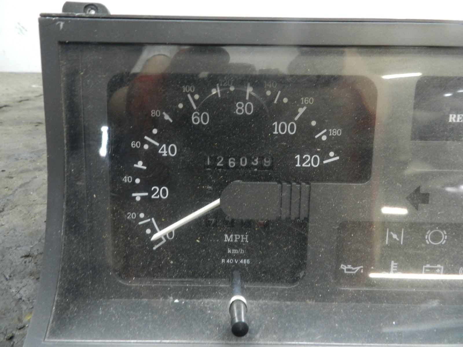 181. RENAULT 5 R5 NOT RS TURBO. SPEEDOMETER SPEEDO INSTRUMENT CLUSTER CLOCKS - Image 3