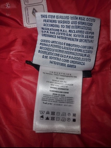Moncler grenoble waterproof jacket coat down feather XL - Image 9