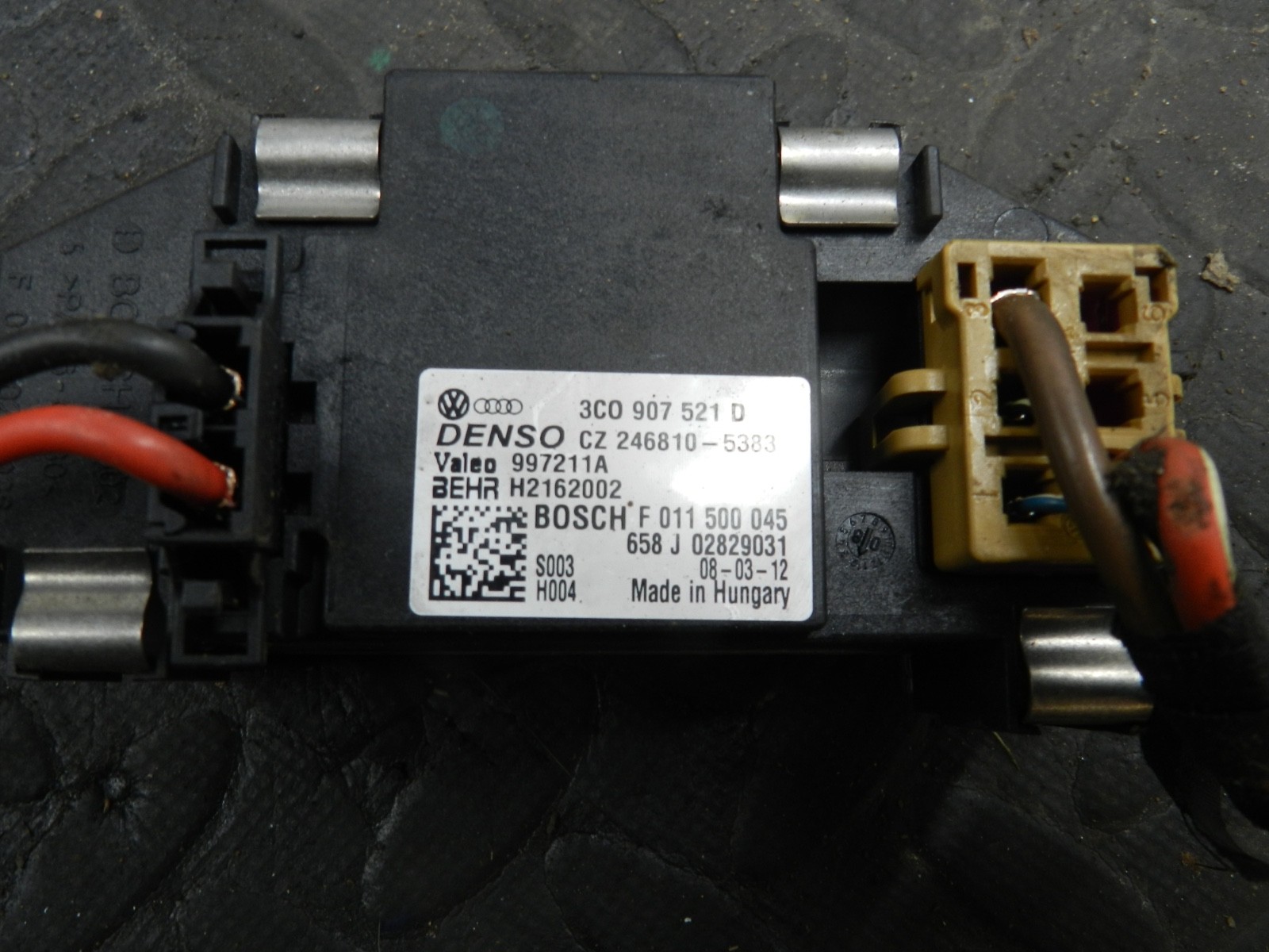 167. 2008 SKODA OCTAVIA SCOUT 4X4. HEATER RESISTOR PACK 3C09O7521D - Image 4