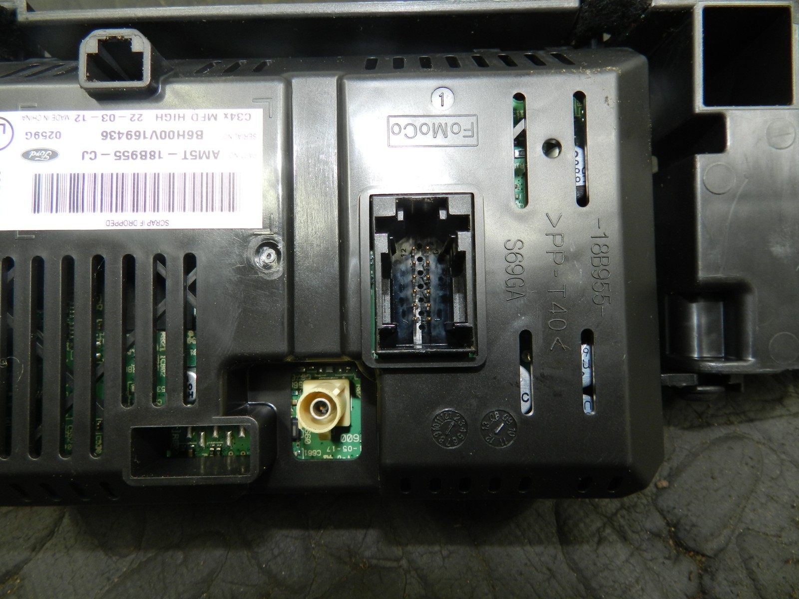178. 2012 FORD FOCUS MK3. RADIO DISPLAY SCREEN AM5T-18B955-CJ - Image 7