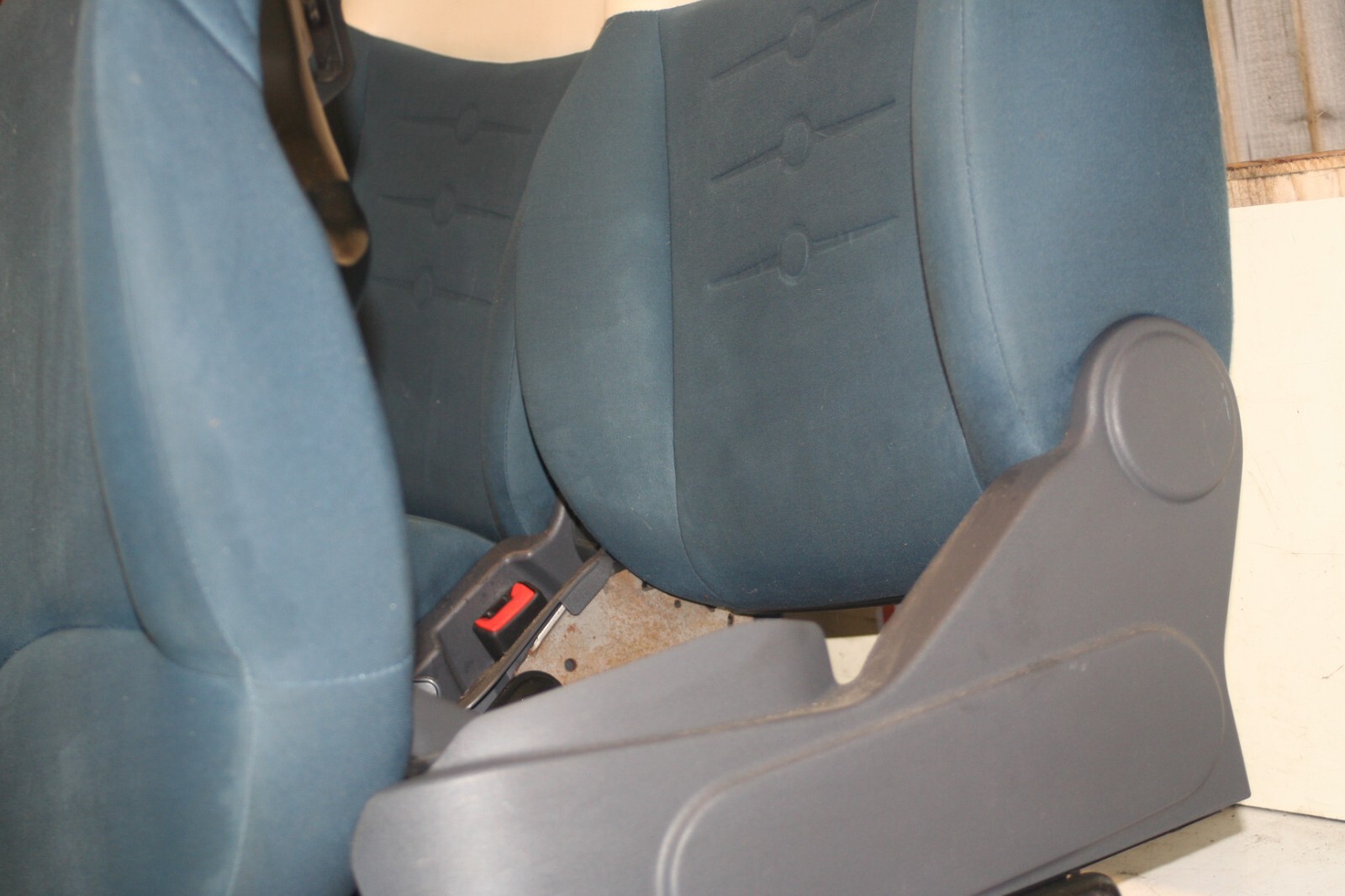 2008 FIAT 500. 1.2 PETROL. FRONT SEATS BLUE + CREAM - Image 3