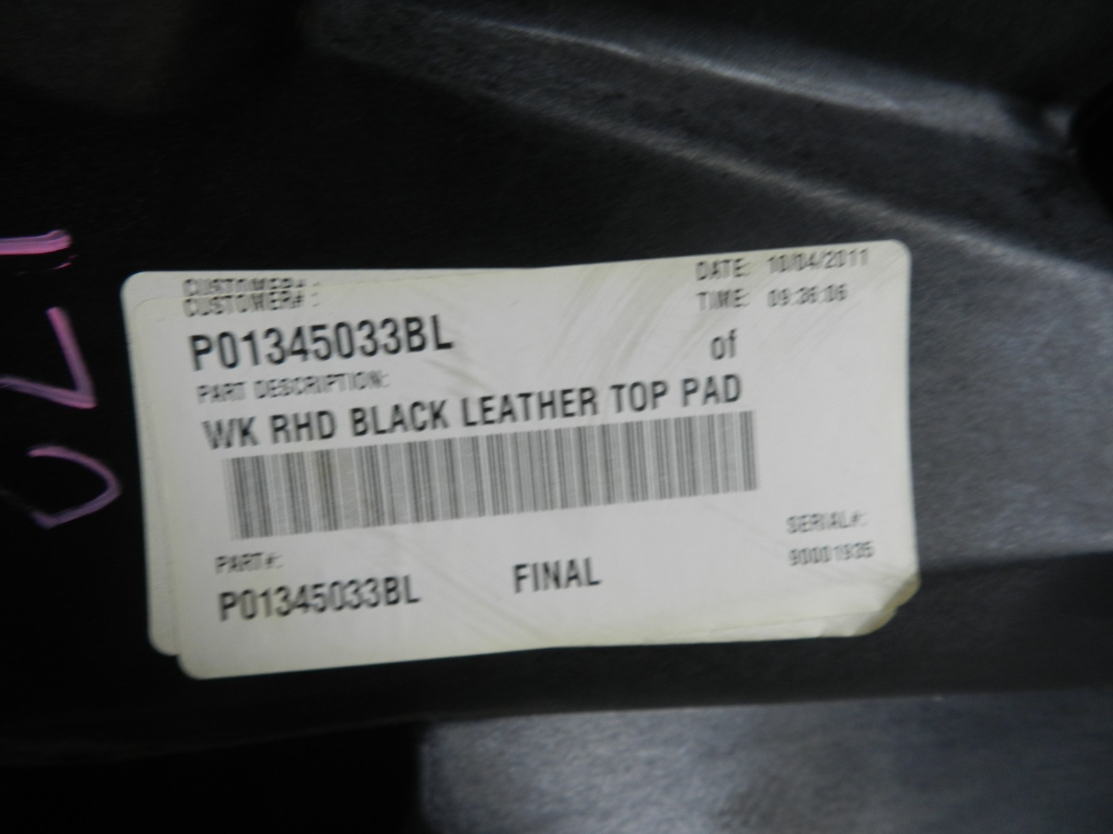 172. 2011 JEEP GRAND CHEROKEE MK4 WK2. DASH BOARD PANEL LEATHER TOP - Image 10