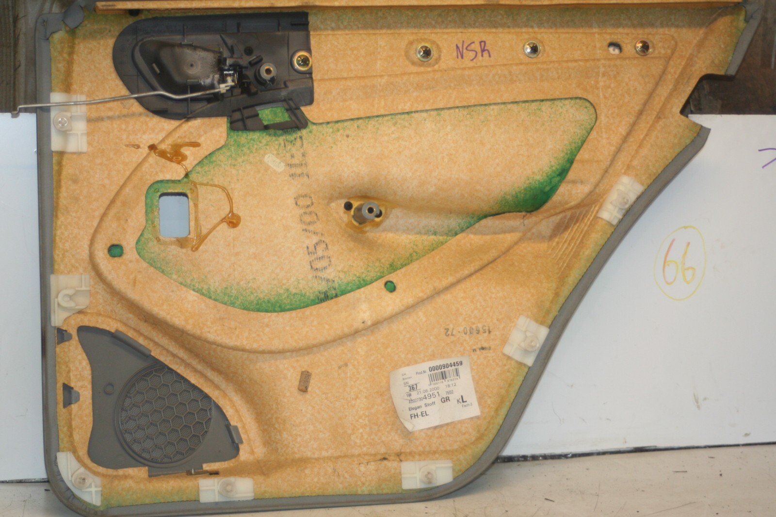 2000 MERCEDES C CLASS W202. PASSENGER SIDE REAR DOOR CARD - Image 5